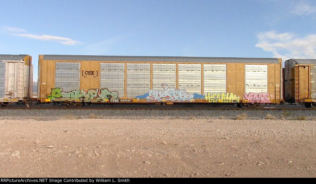 WB Unit Vehicular Flat Car Frt at Erie NV -21